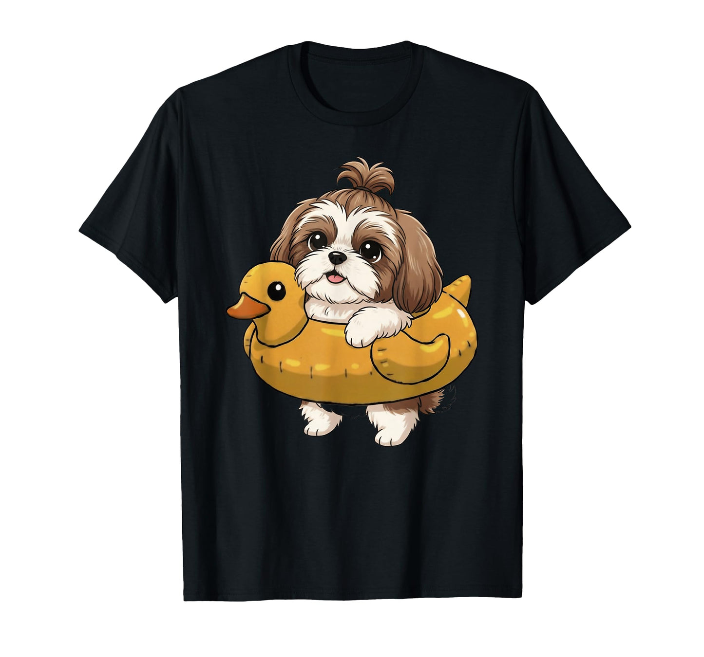 Funny Shih Tzu Summer Outfit Mom Dad Kids T-Shirt