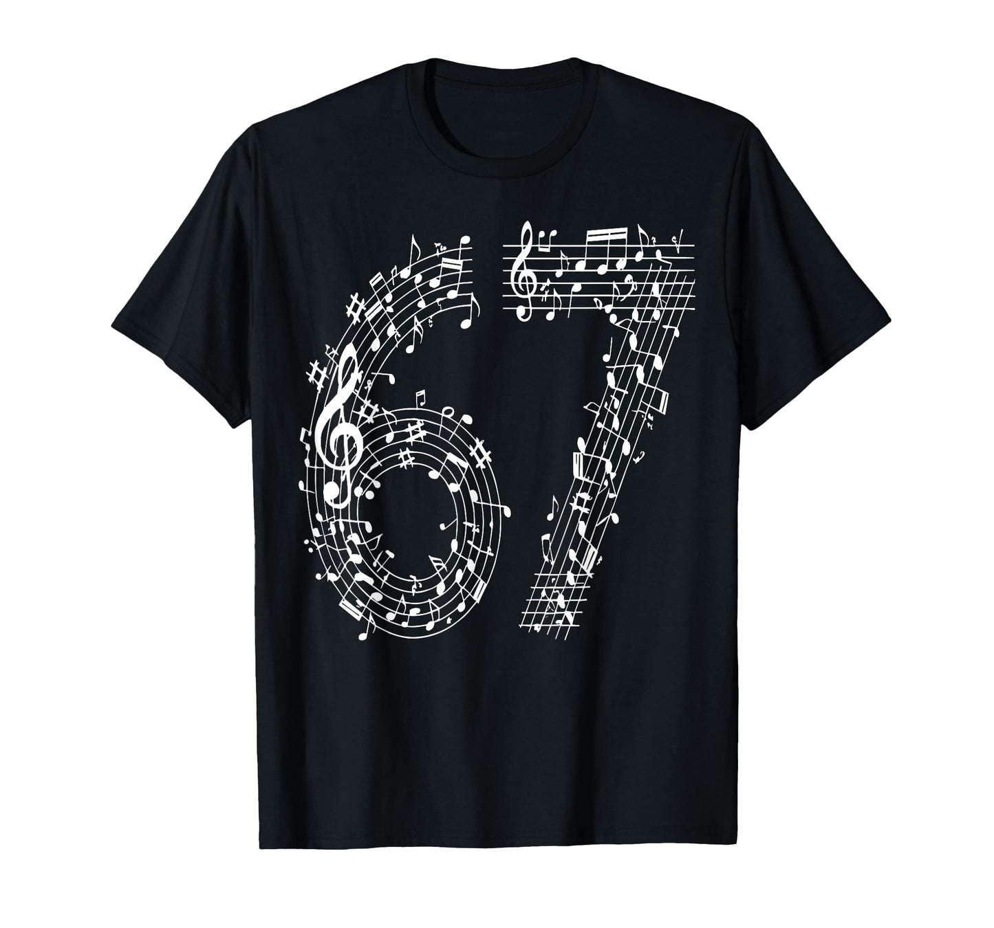 67 Music Meme Six Seven Music Teacher Musician T-Shirt