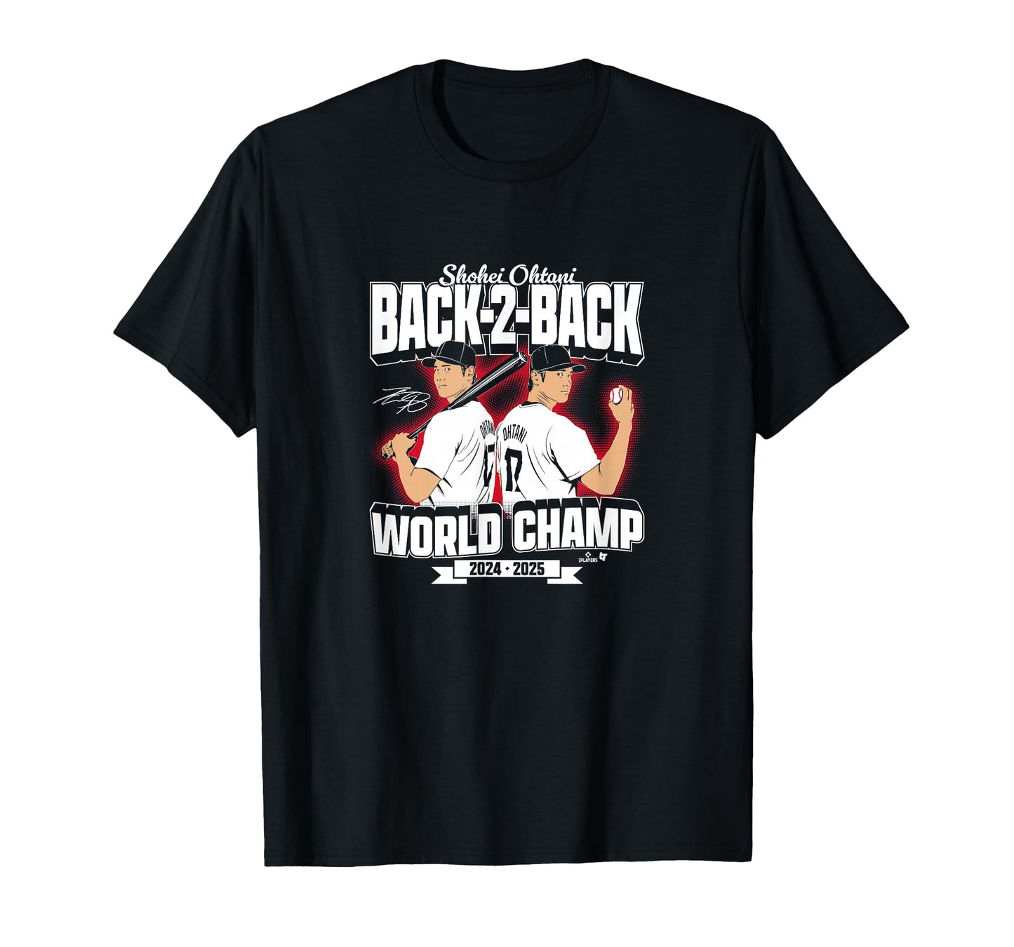 Shohei Ohtani - Back-to-Back World Champs - LA Baseball T-Shirt
