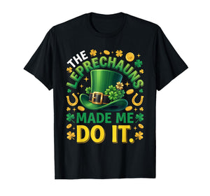 Shamrock Leprechauns St Patricks Day Boys Men Tee T-Shirt