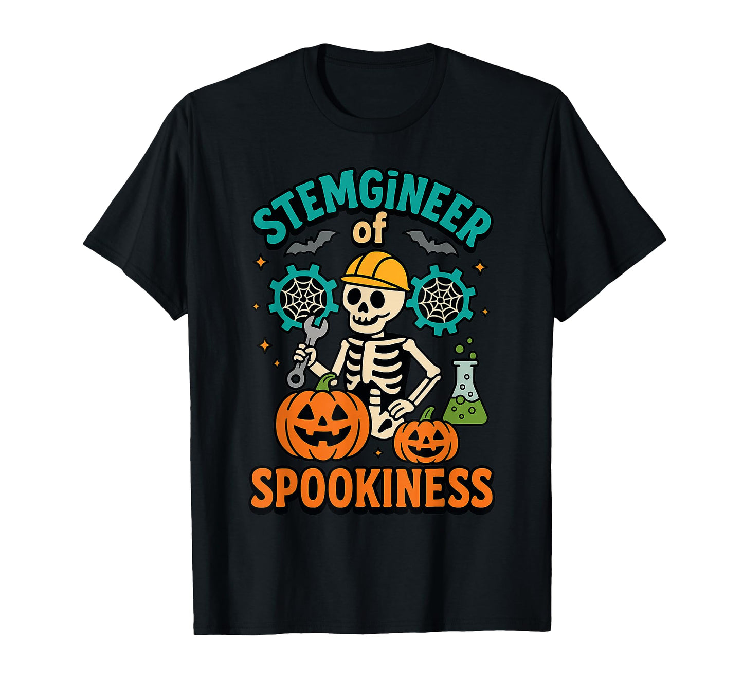 Halloween STEM Stemgineer of Spookiness Funny Engineer T-Shirt