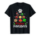 Happy Pawlidays Funny Christmas Dog Paw Xmas Dogs Lover Mom T-Shirt