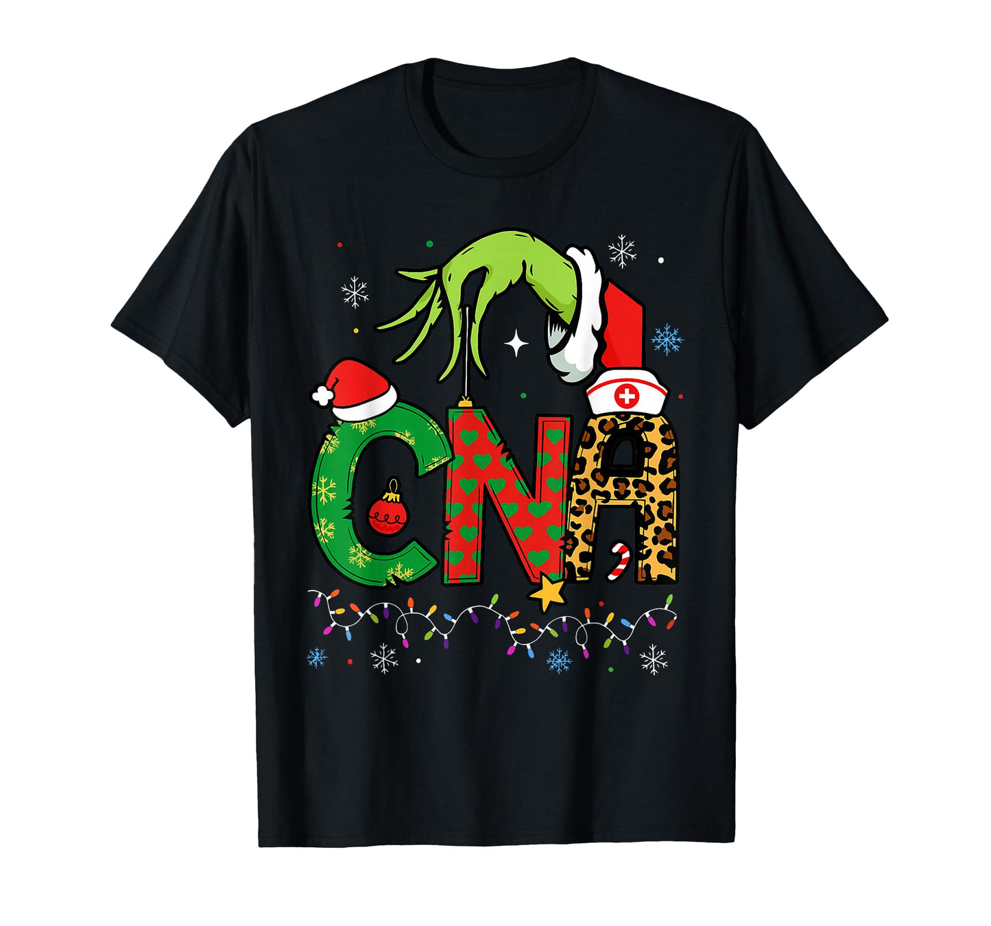 CNA Christmas Certified Nursing Assistant Xmas Party CNA T-Shirt