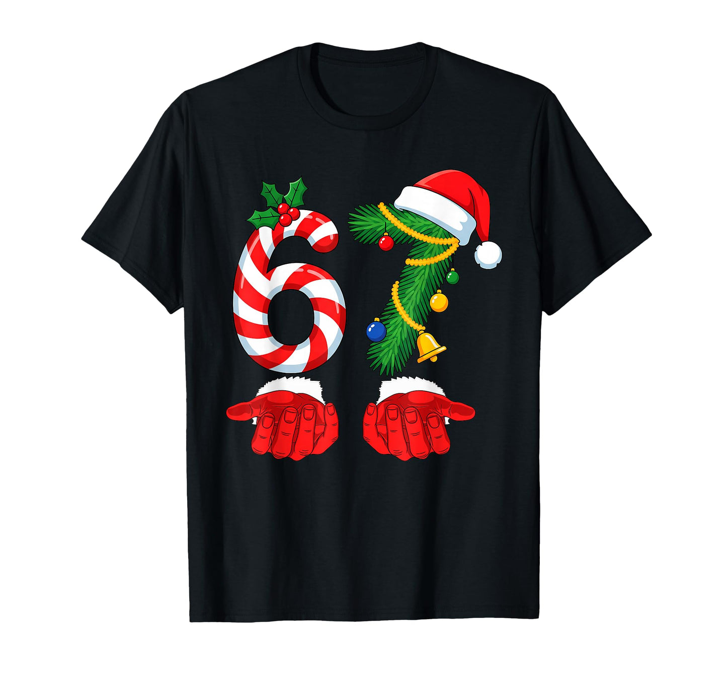 67 Christmas 6 7 Meme Pajamas for Kids Women Men Six Seven T-Shirt