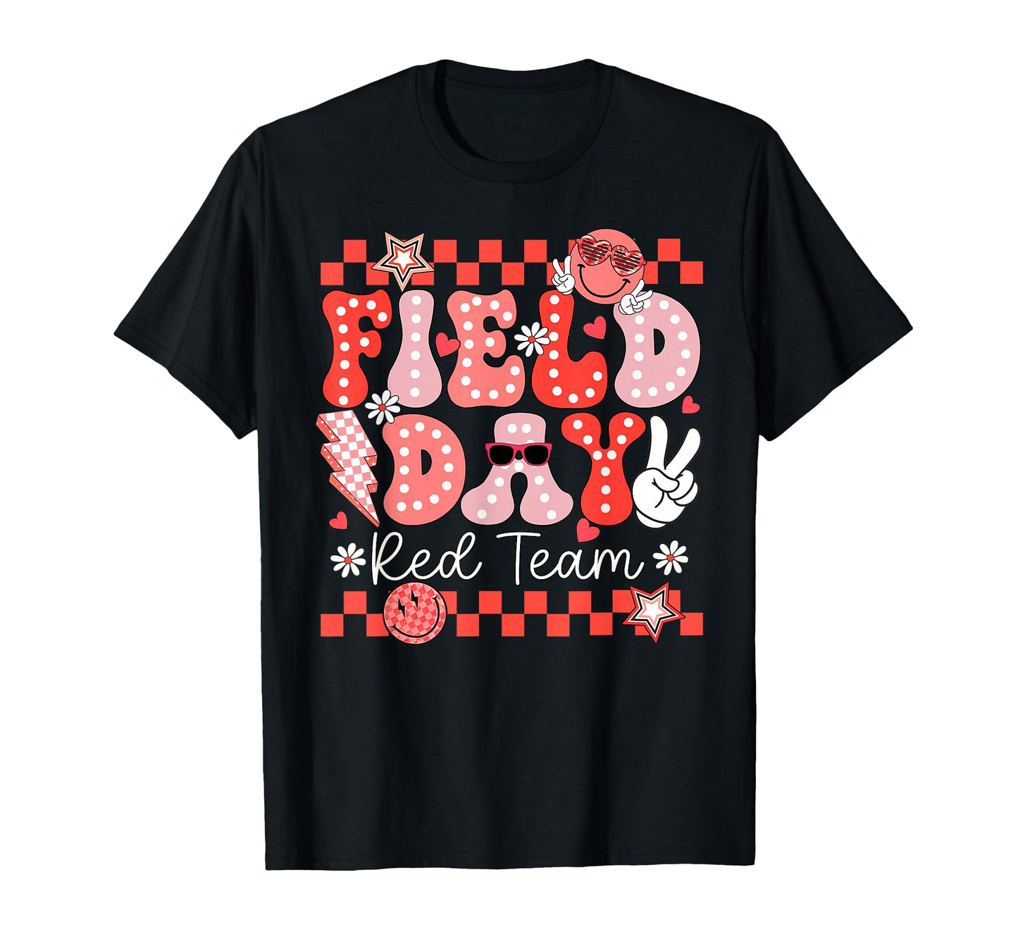 Funny Field Day Red Team Field Trip Matching Teacher Kids T-Shirt