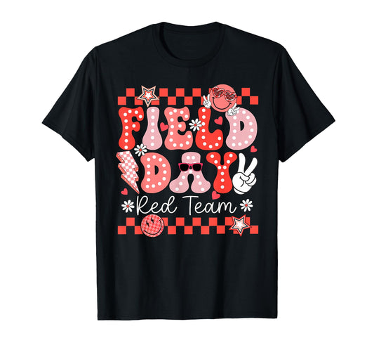 Funny Field Day Red Team Field Trip Matching Teacher Kids T-Shirt