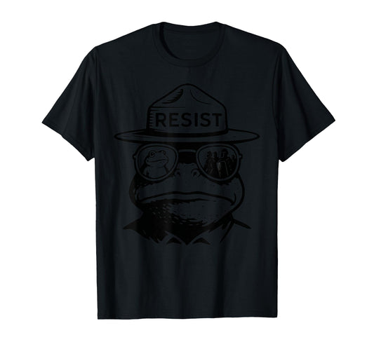 Portland Frog Funny City Art - Portland Frog Protest T-Shirt