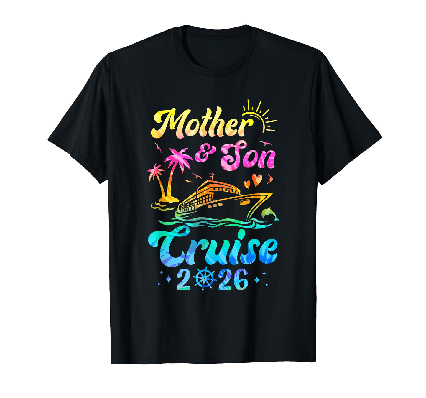 Mother Son Cruise 2026 Family Mom Son Matching Vacation Trip T-Shirt