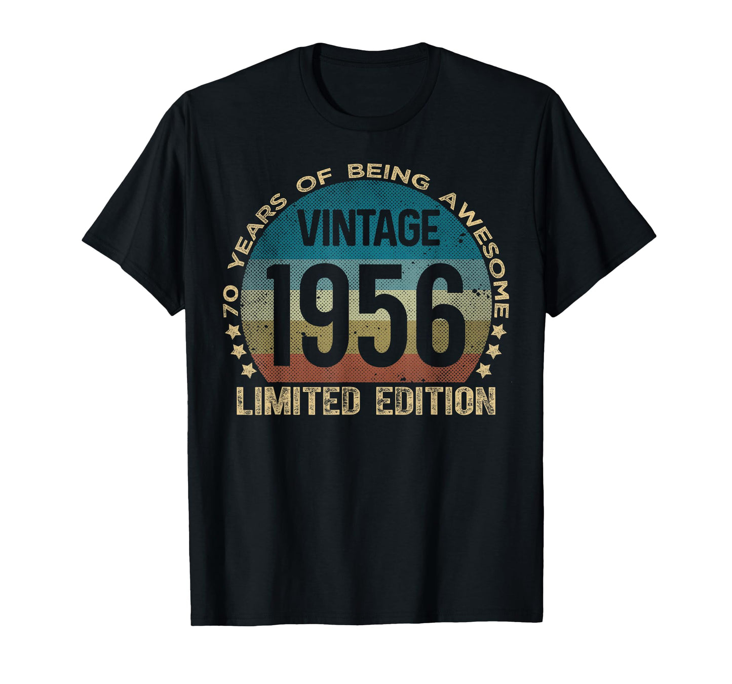 70 Year Old Gifts Vintage 1956 Limited Edition 70th Birthday T-Shirt