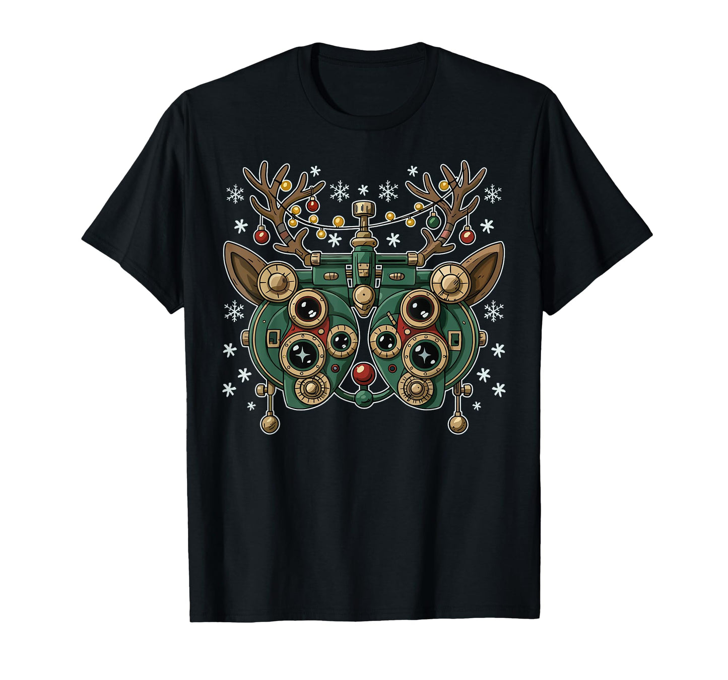 Optometry Christmas Ophthalmologist Funny Optician Christmas T-Shirt