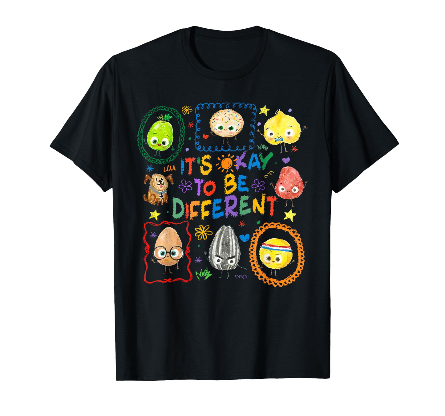 It's Okay to Be Different Autism Awareness Autistic Puzzle T-Shirt
