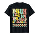 Bruh Its My 100 Days of School Retro 100th Day Groovy Kids T-Shirt
