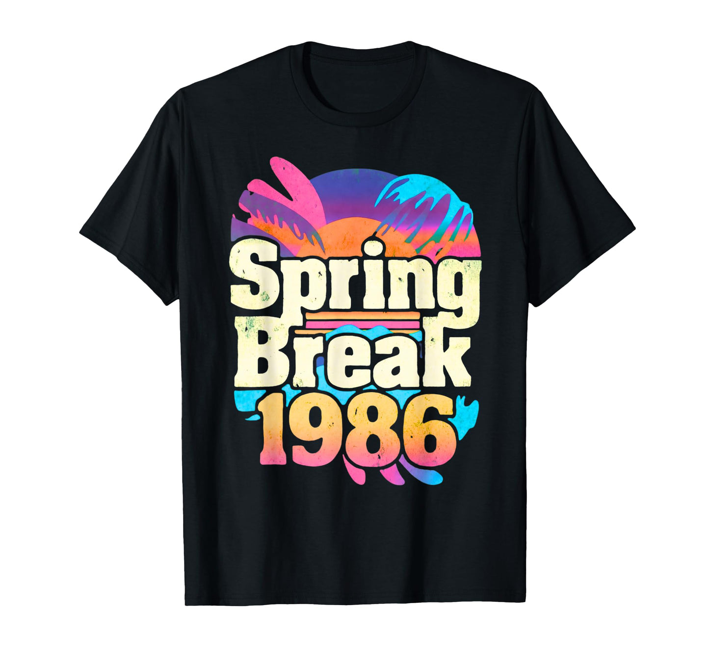 Vintage Throwback Spring Break 1986 Beach Party T-Shirt