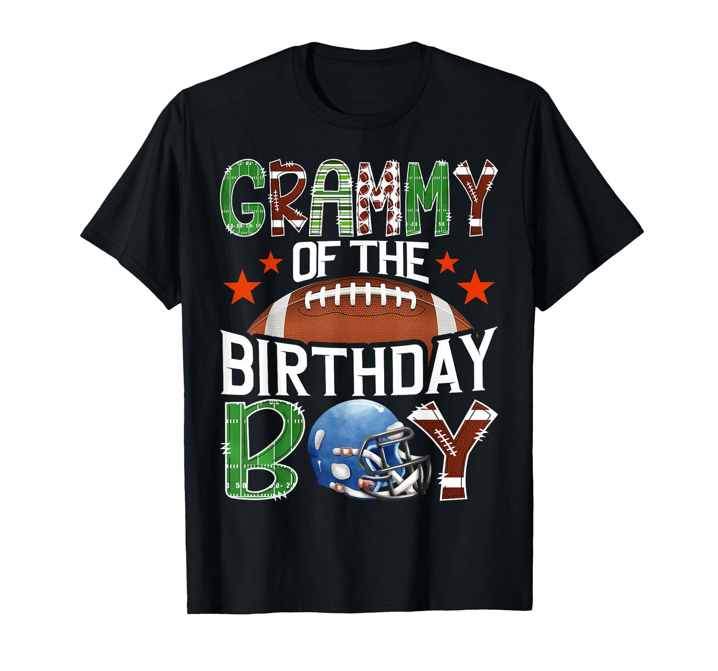 Grammy of The Birthday Boy Game Day Football Lover T-Shirt