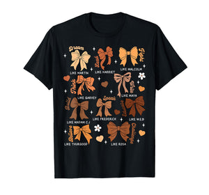 Celebrating Black History with Educated Leader Coquette Bow T-Shirt
