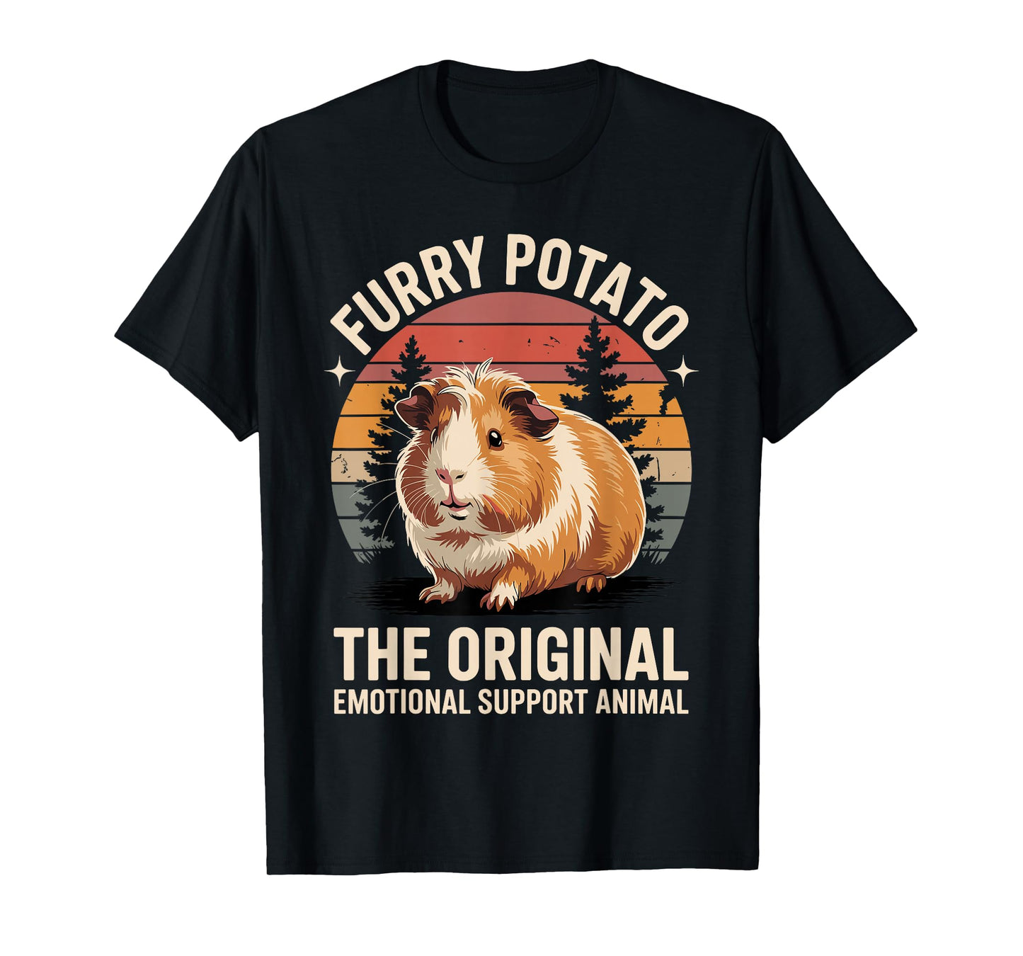 Cute Guinea Pig Art for Men Women Adult Guinea Pig Lover T-Shirt