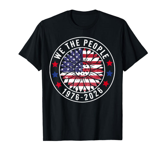 Patriotic Vintage American Flag We The People 1976 USA T-Shirt