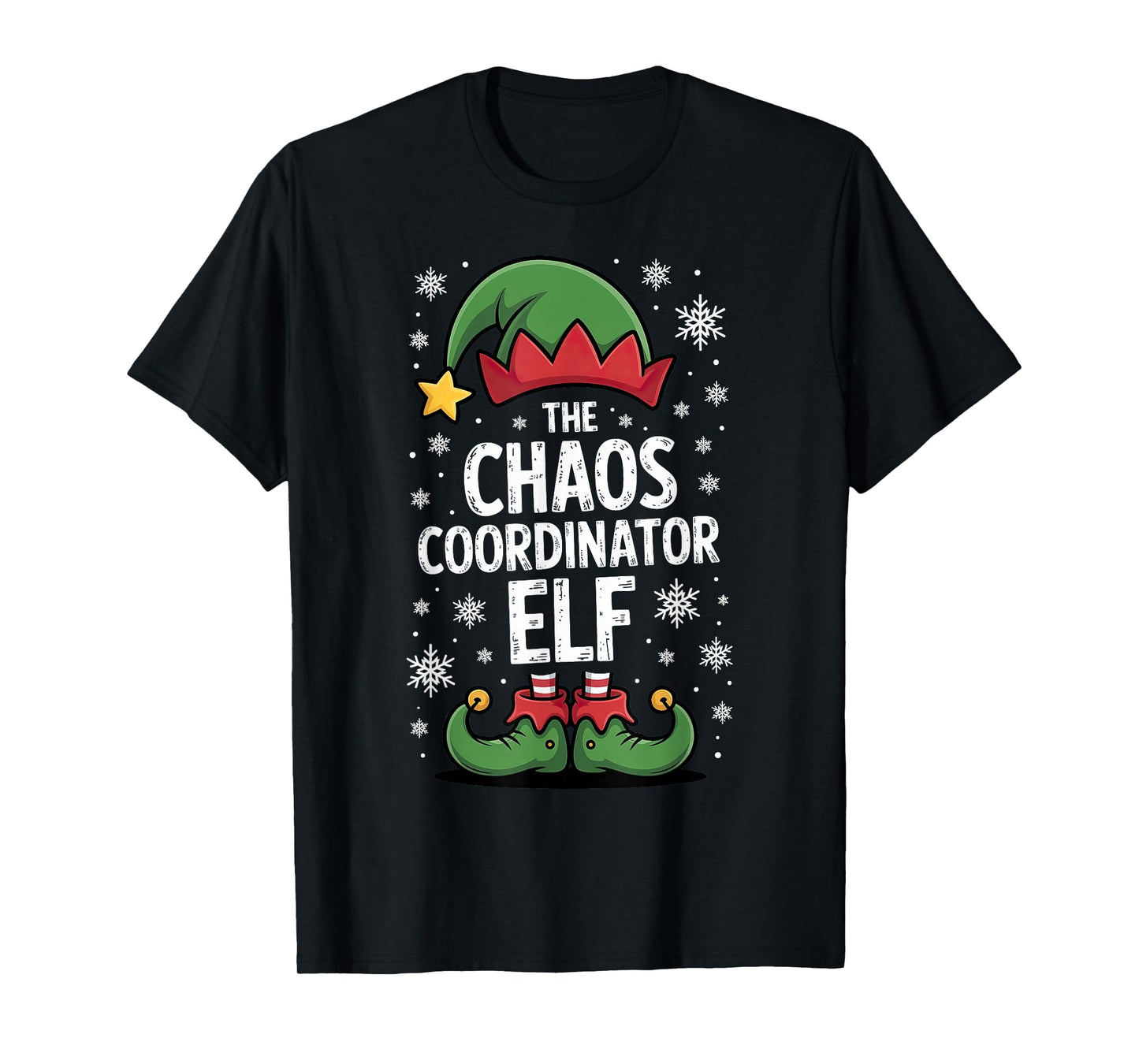Christmas Chaos Coordinator Elf Xmas T-Shirt