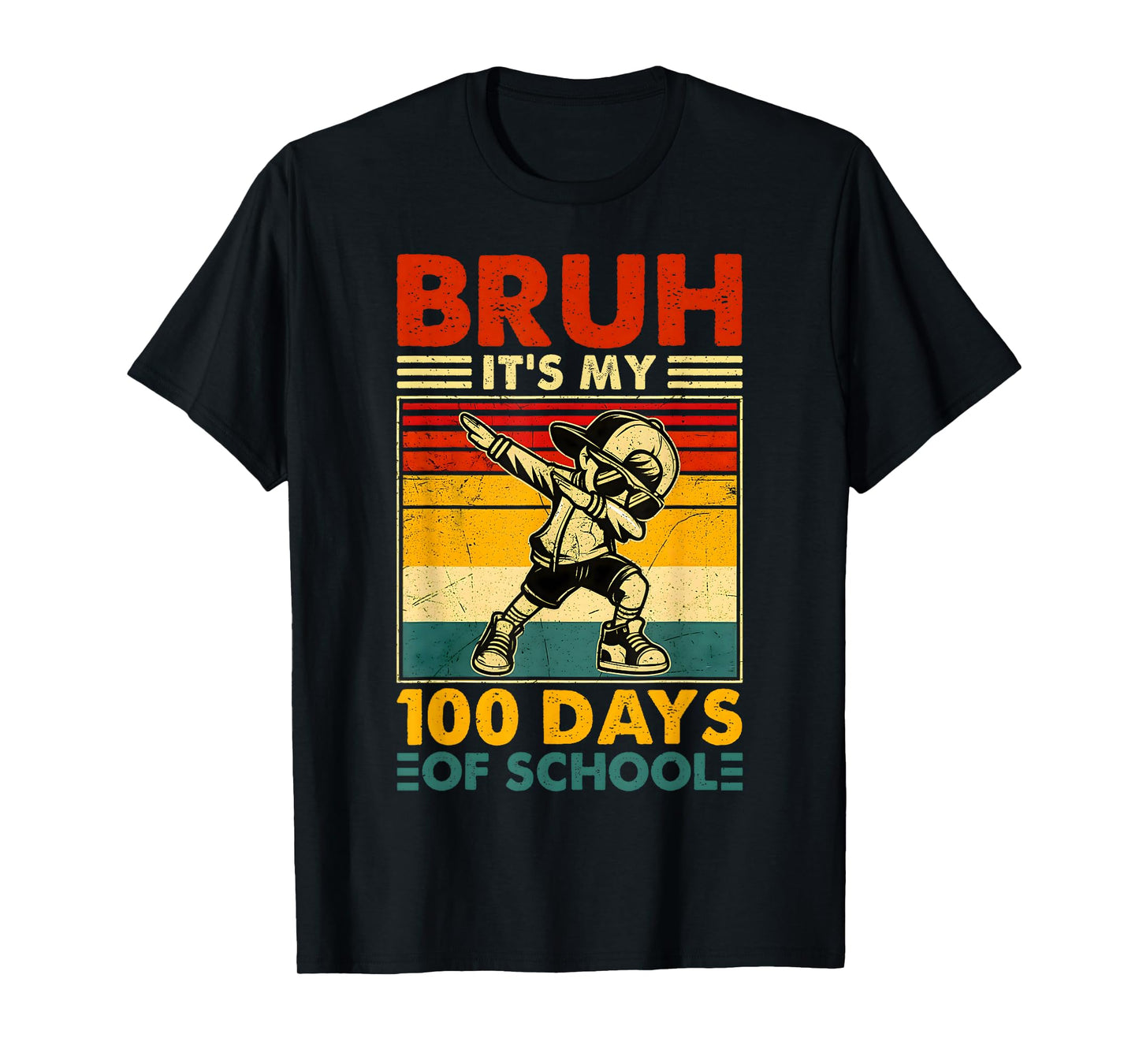 Bruh It's My 100th Day of School Boys | 100 Days of School T-Shirt