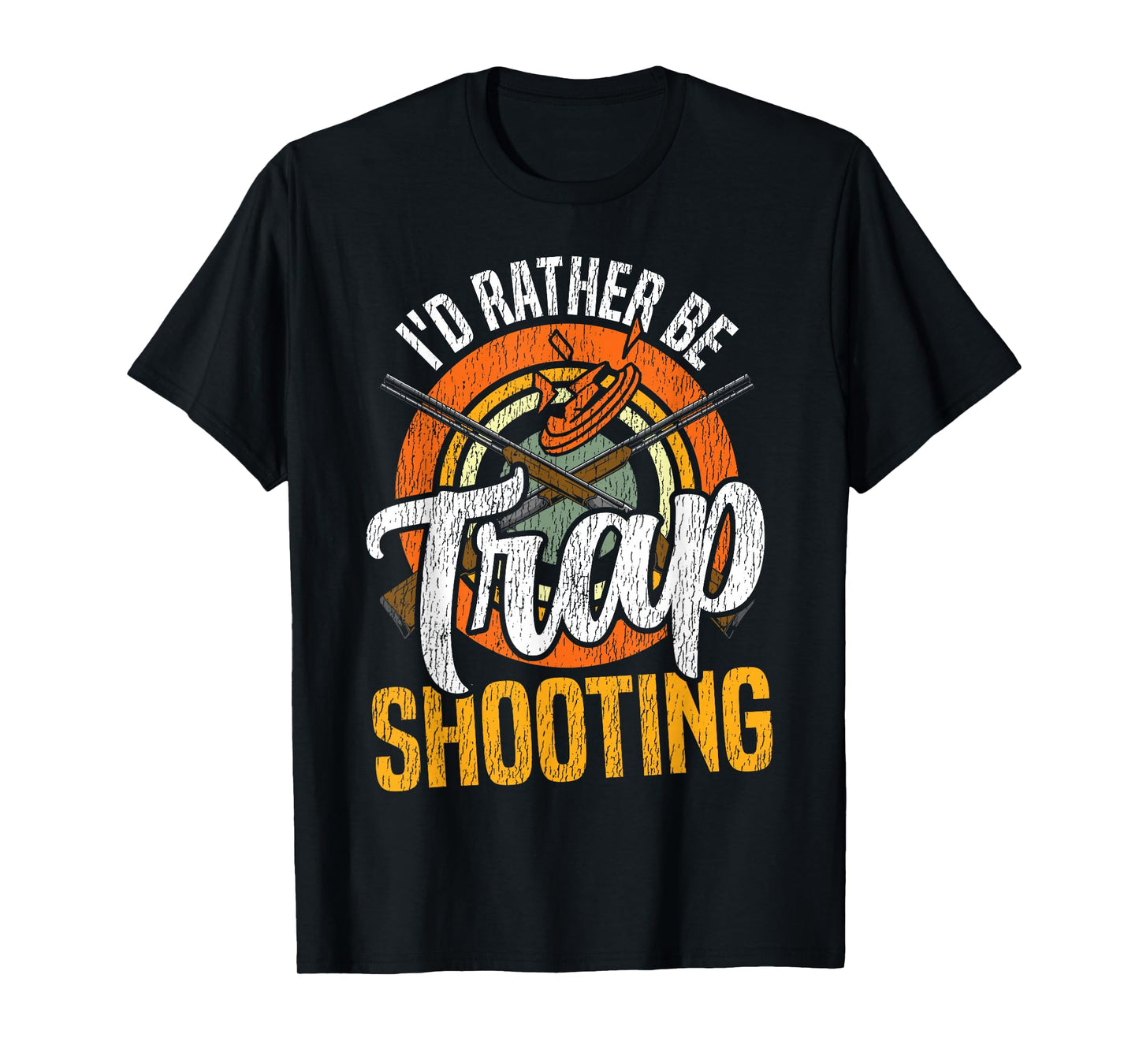 Shotgun Skeet Trap Clay Pigeon Shooting Retro Vintage I'd T-Shirt