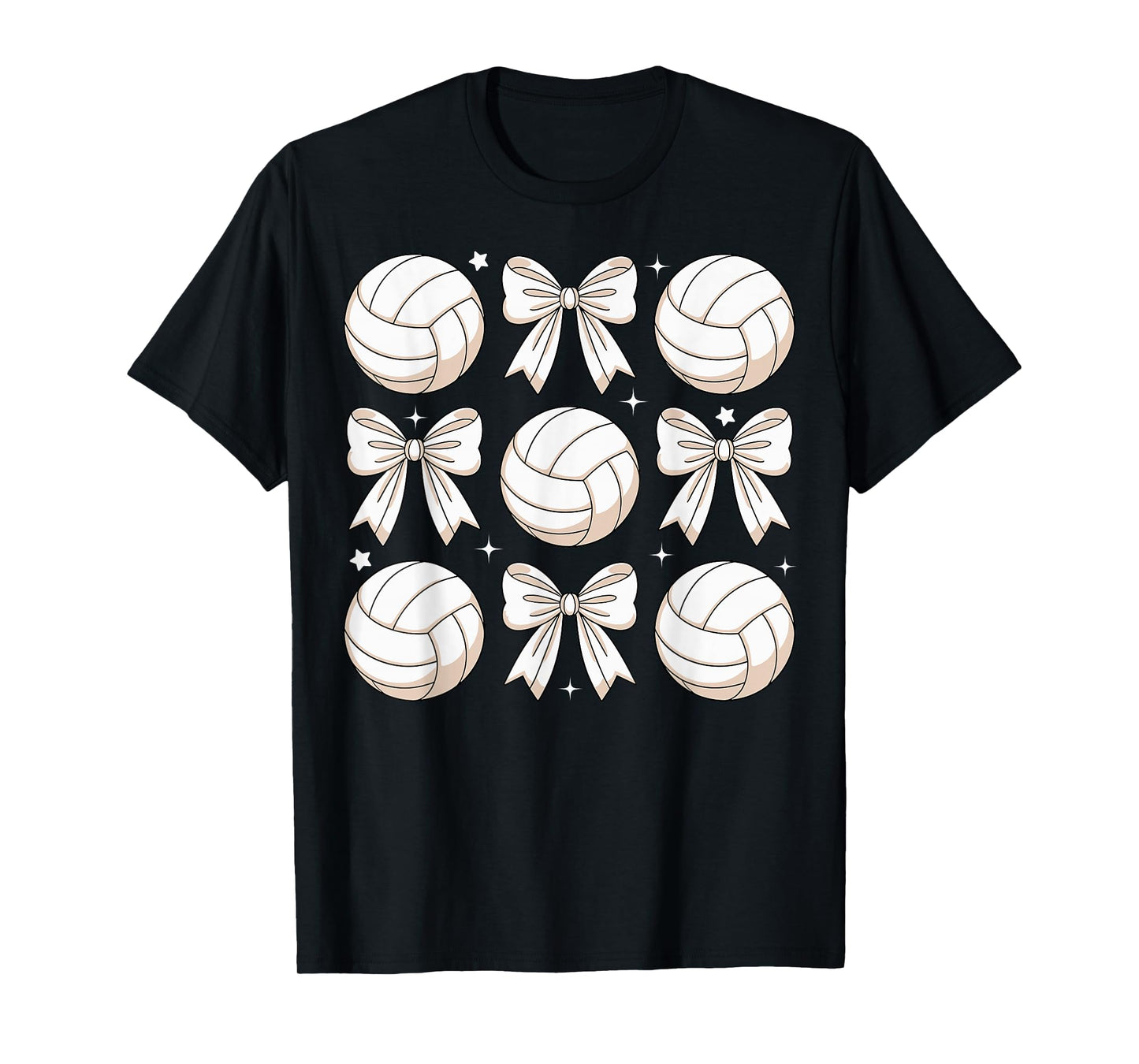 Volleyball Coquette Bow Volleyball Girl Mom Mama Sister T-Shirt