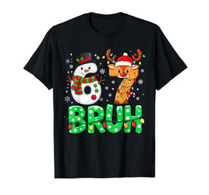 67 Six Seven Funny Snowman Reindeer Bruh 6 7 Meme Boys Girls T-Shirt