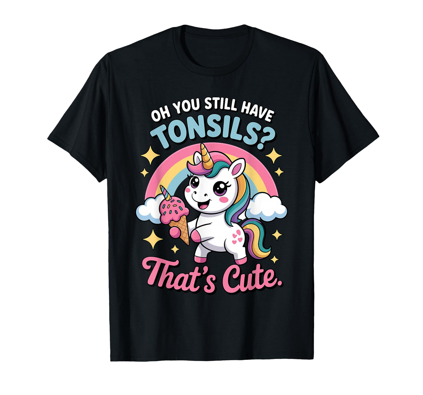 Tonsil Removal Art for Women Girls Tonsillectomy Tonsils Out T-Shirt
