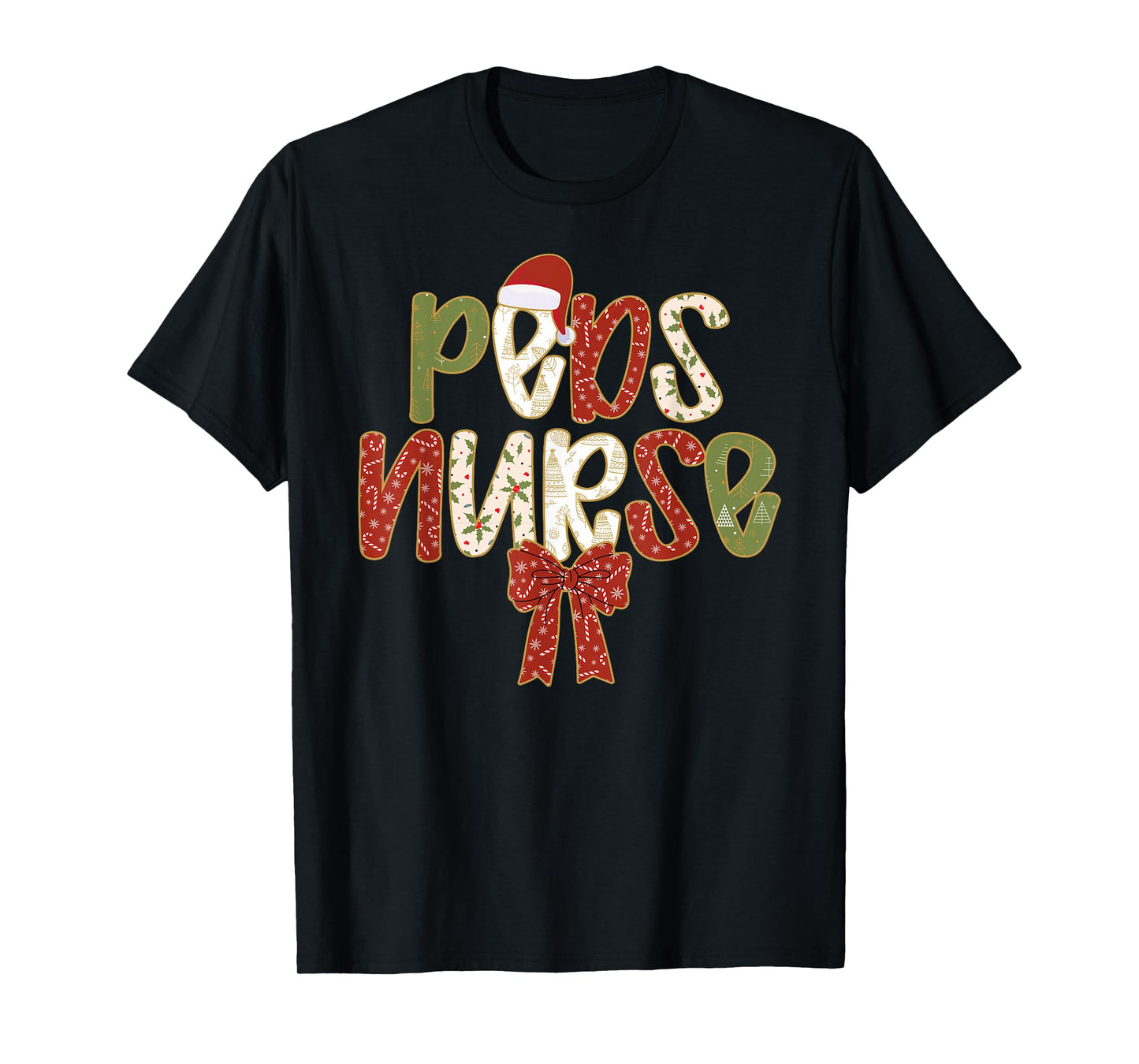 Peds Nurse Christmas Pediatric Nurse Xmas Party Coquette T-Shirt