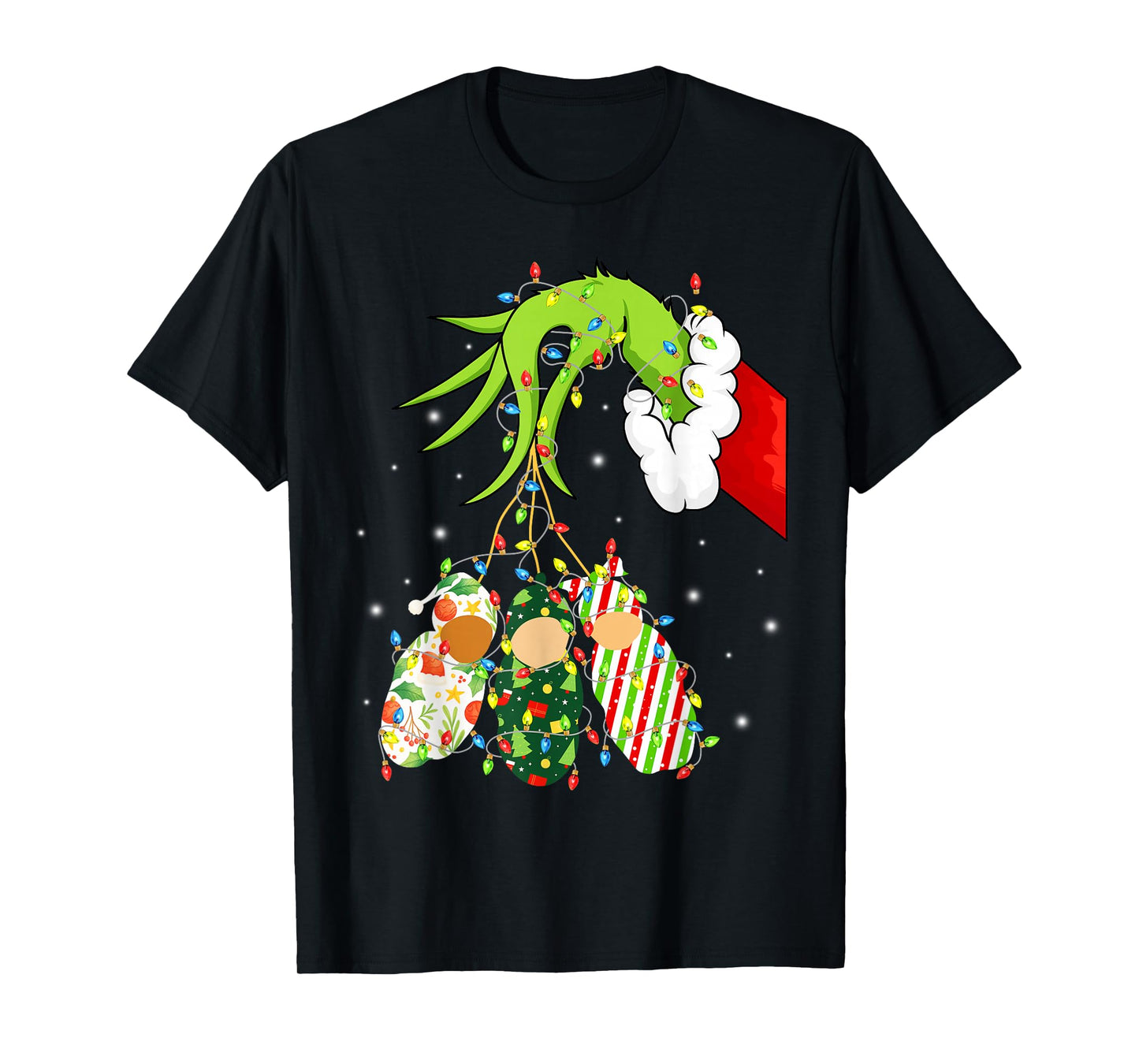 Labor and Delivery Nurse Merry Christmas Xmas Lights Holiday T-Shirt