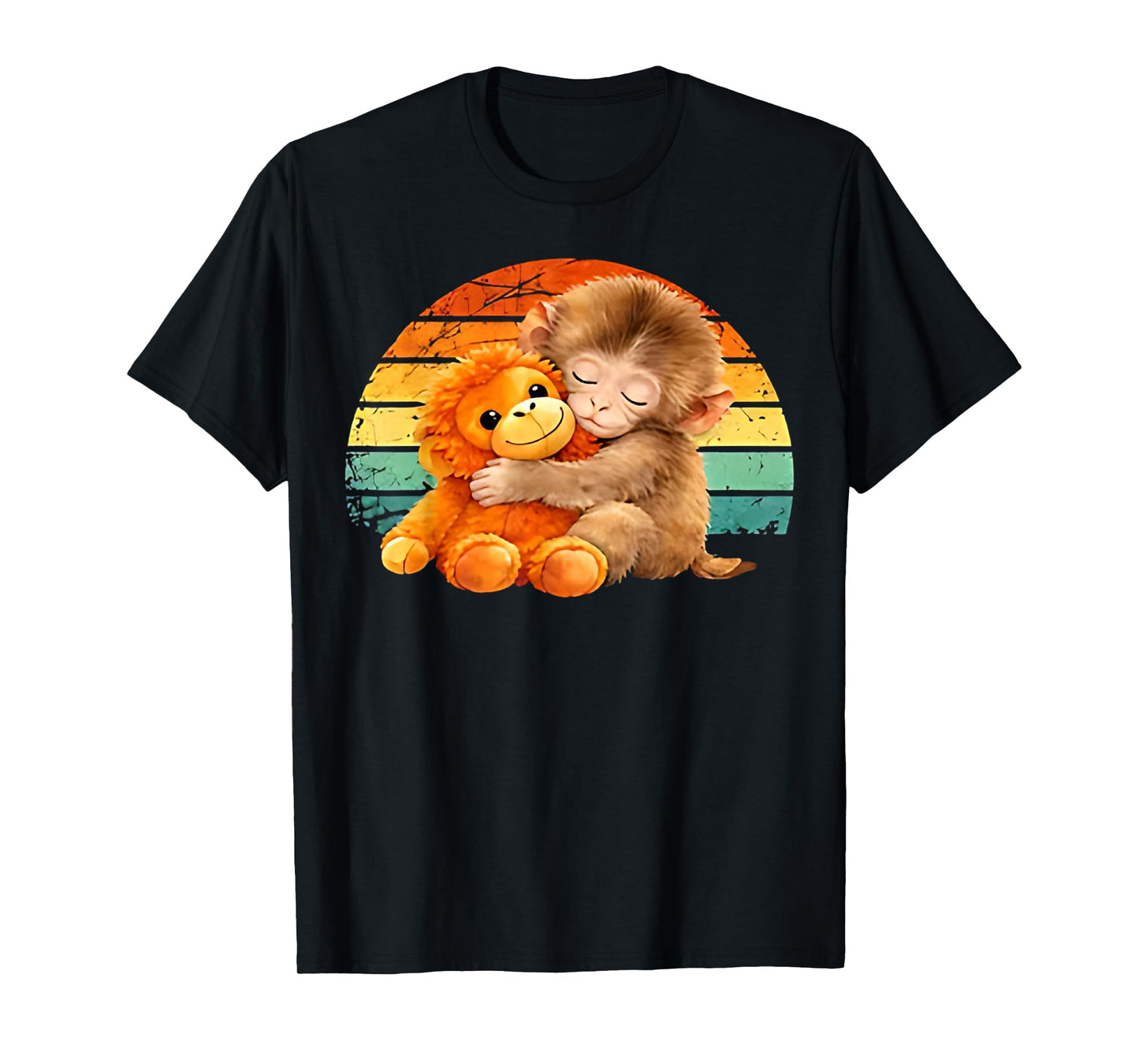 Retro Vintage Baby Monkey Punch T-Shirt
