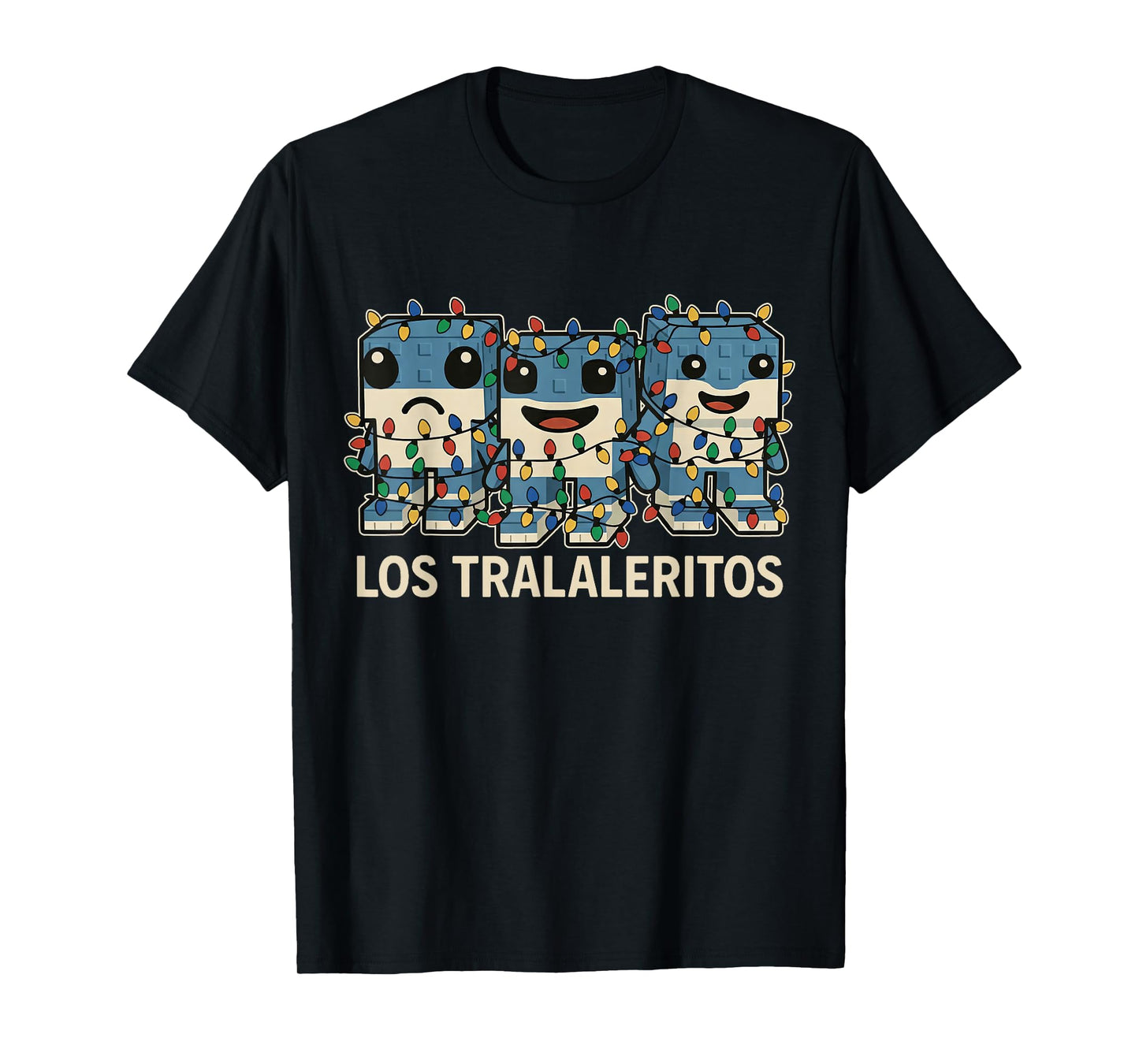 Los Tralaleritos Christmas Lights - Funny Brainrot Kids Meme T-Shirt