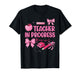 Women Teacher in Progress Cute Coquette Bow Future Teacher T-Shirt