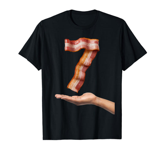 Number 7 Matching 67 Meme Breakfast Bacon T-Shirt