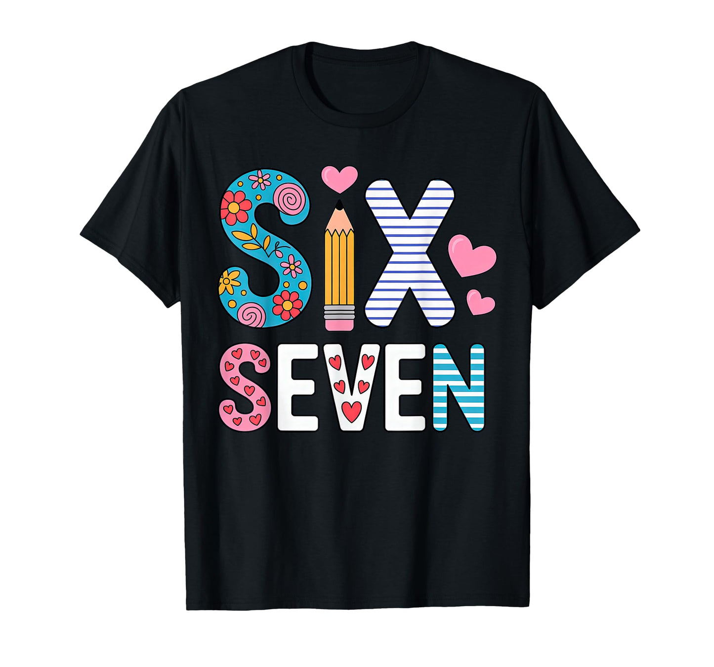 Six Seven 6 7 Meme Teacher T-Shirt