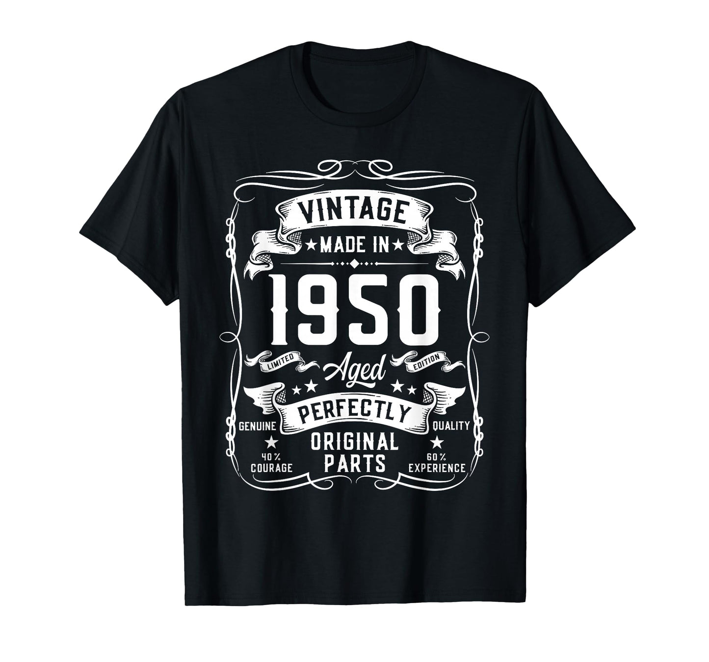 Vintage 1950 76yr 76th Birthday Gifts for Men 76 Years Old T-Shirt