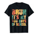 Bruh It's My 100 Days of School Vintage Funny Teachers Kids T-Shirt