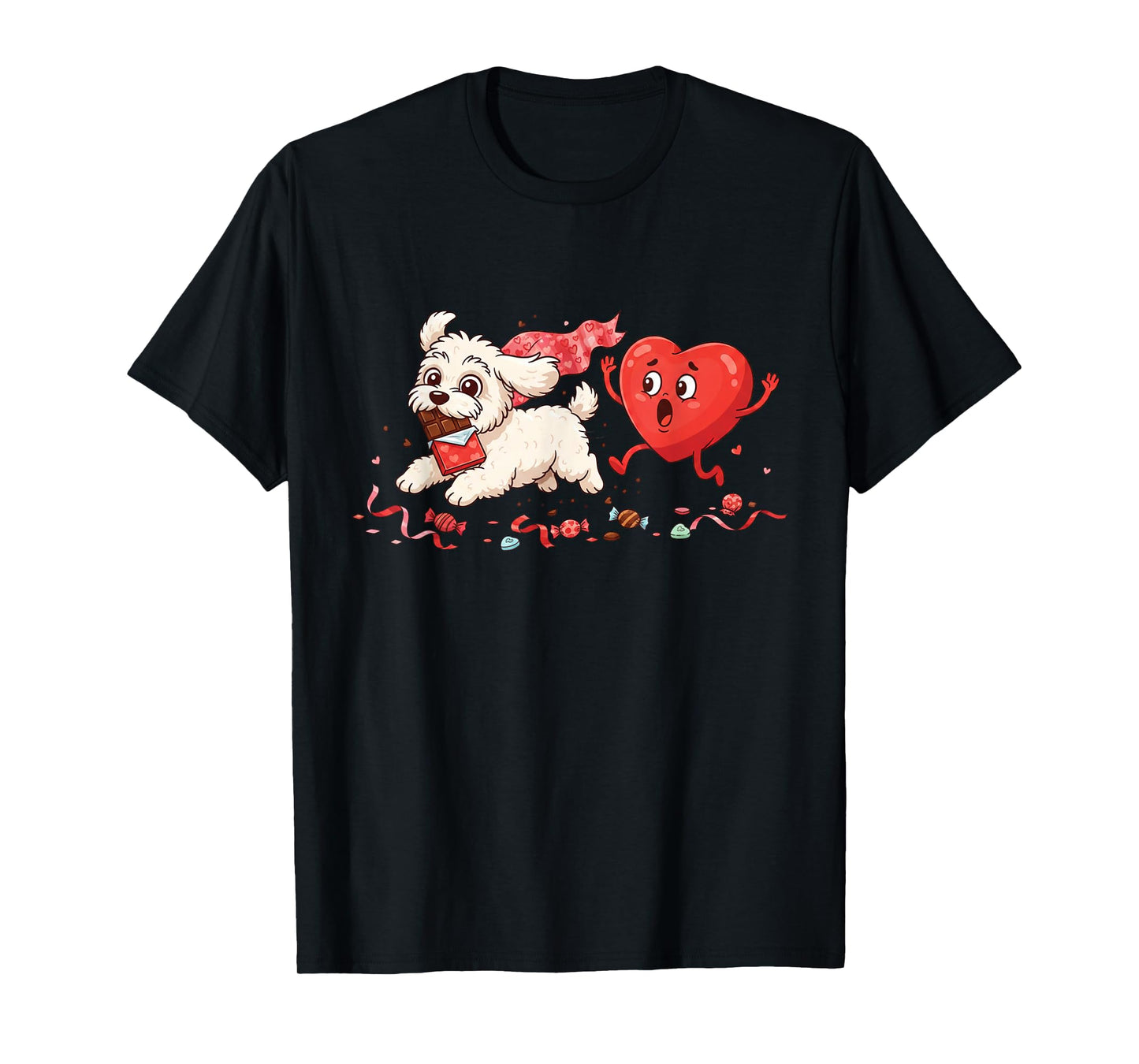 Funny Havanese Heart Valentine Dog Womens Mens Kids T-Shirt
