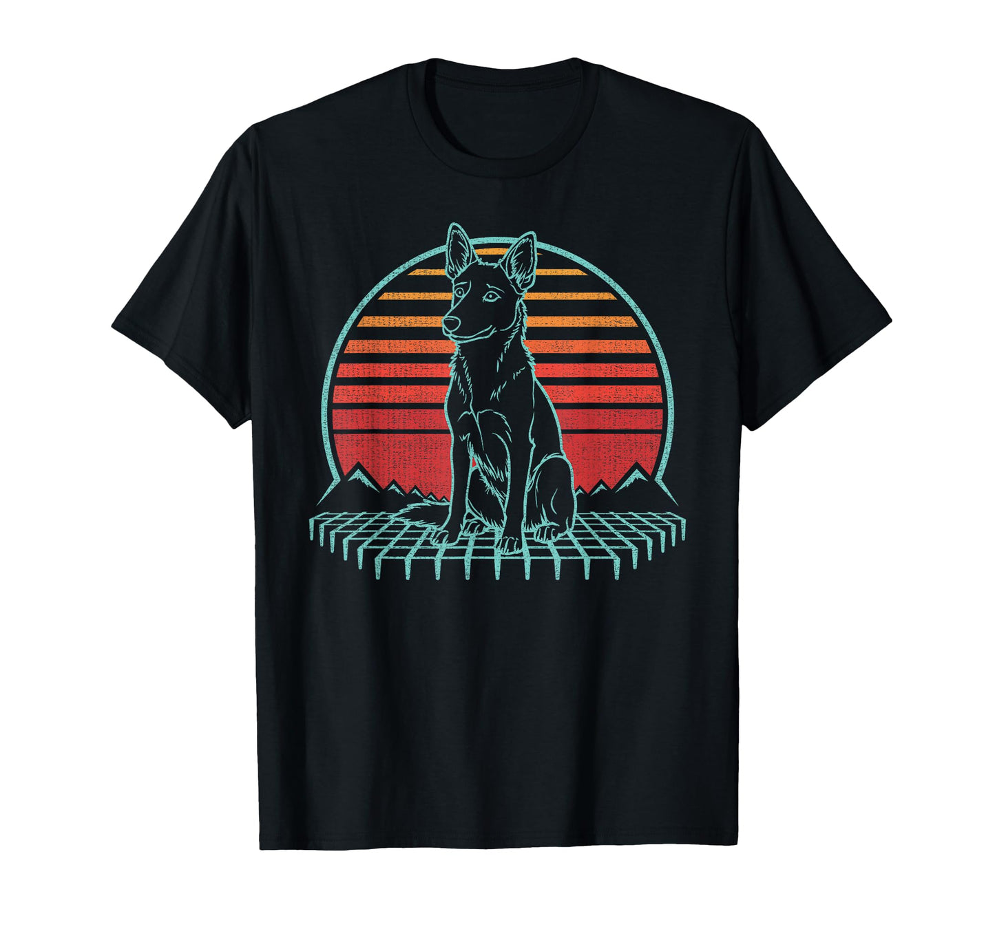 Basenji Lover Dog Owner Retro Vintage 80s T-Shirt