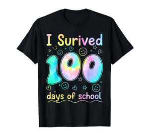 I Survived 100 Days of School Students Teachers 100th Day T-Shirt