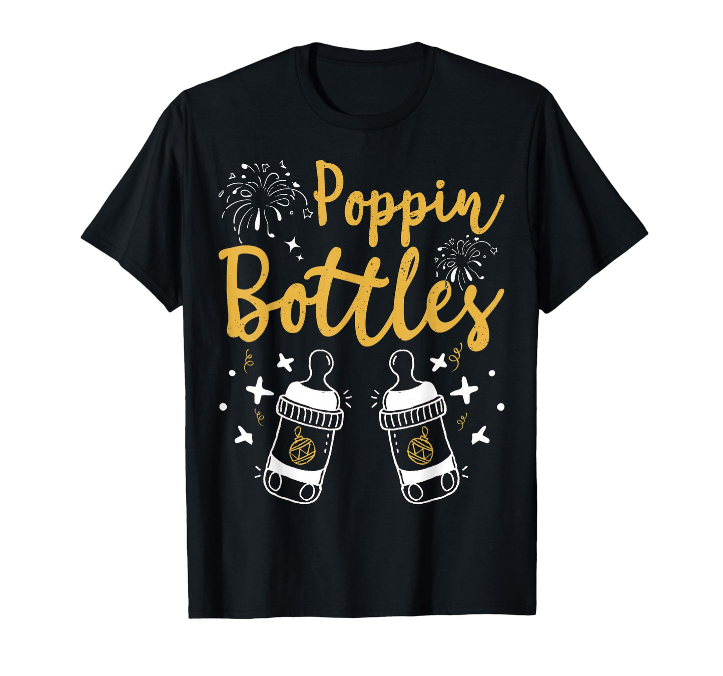 Poppin Bottles for New Year PICU ER Nurse Christmas Bauble T-Shirt