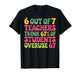 6 Out of 7 Teacher 6 7 Overuse 67 T-Shirt