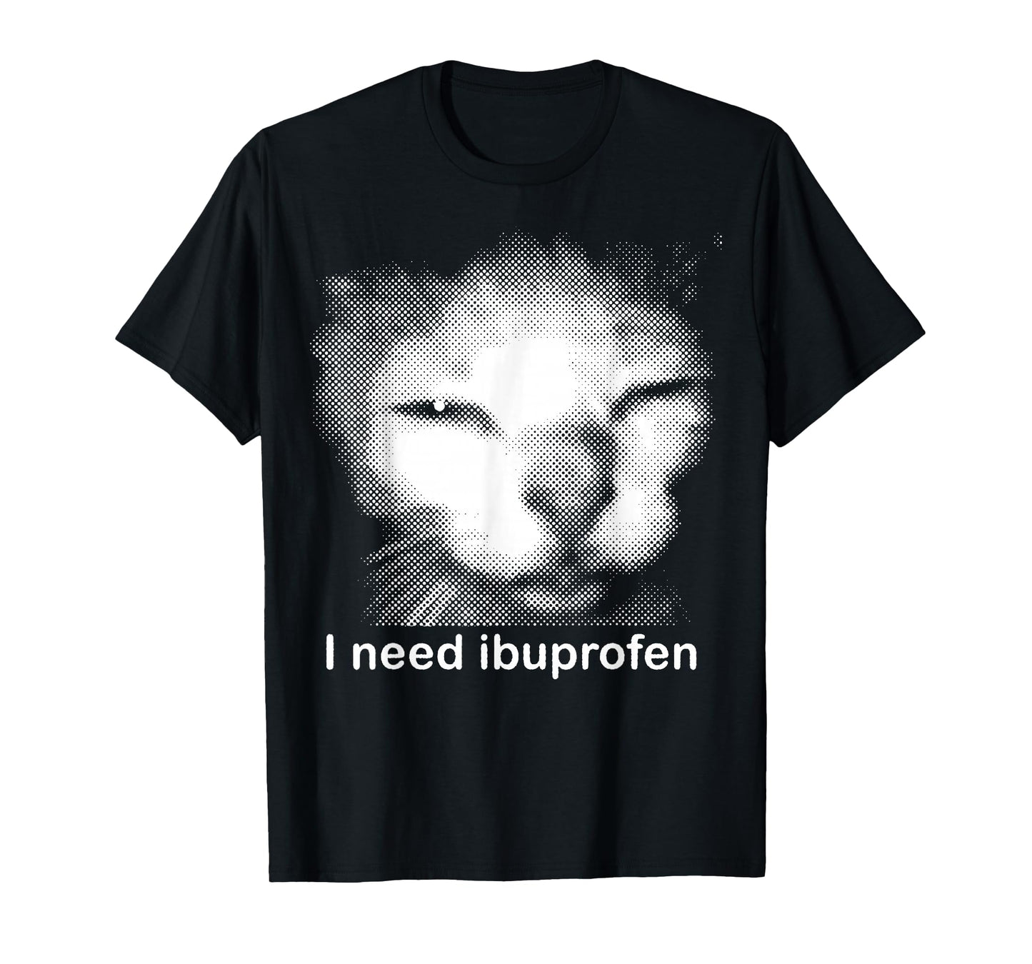 I Need Ibuprofen Funny Vintage Graphic Cat Meme T-Shirt
