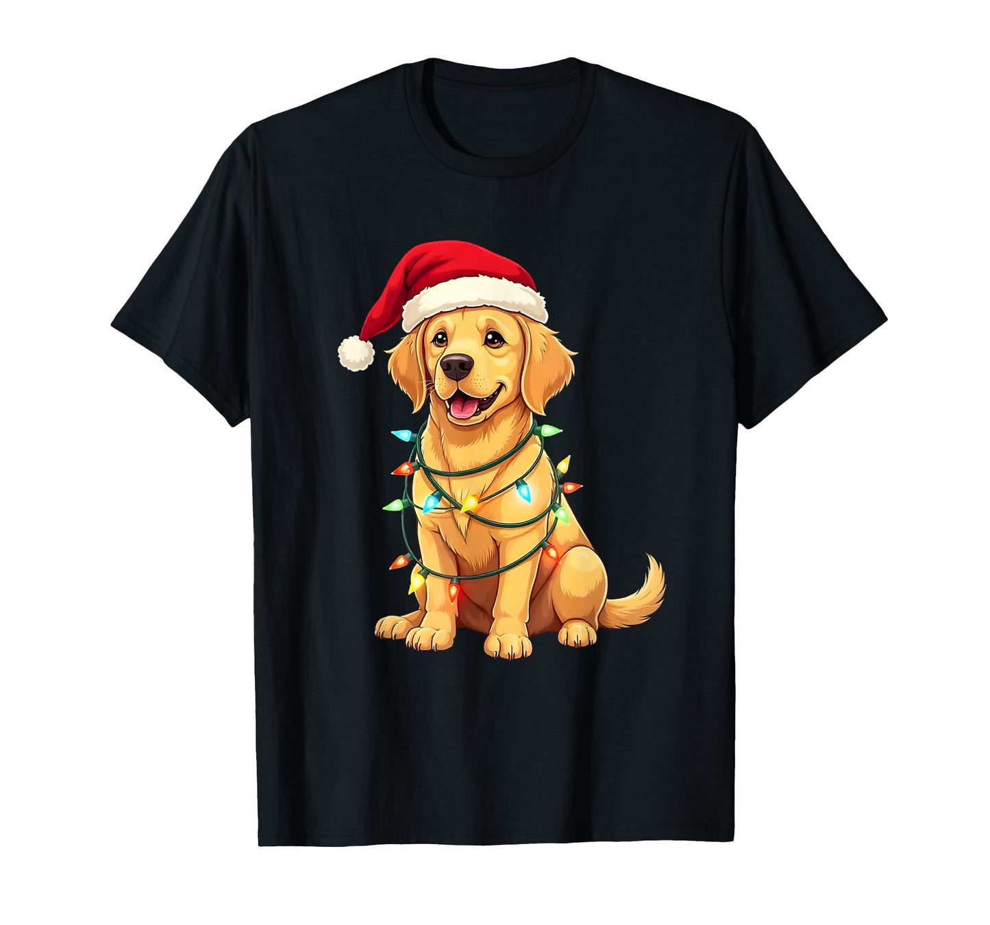 Cute Labrador Retriever Christmas Santa Pet Dog Lover T-Shirt