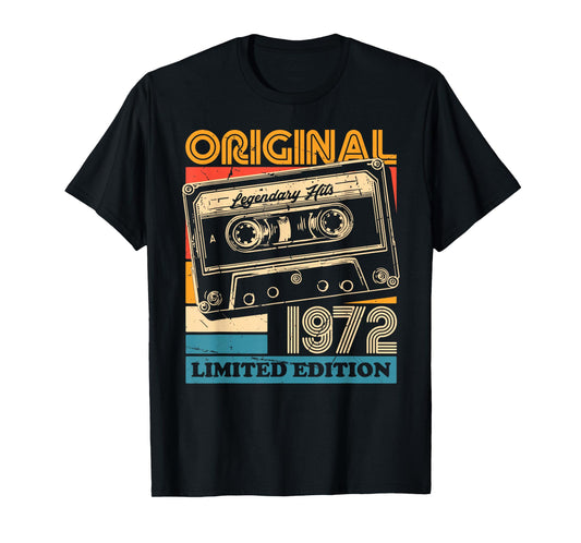 53th Birthday Retro Vintage 1972 Men Women T-Shirt