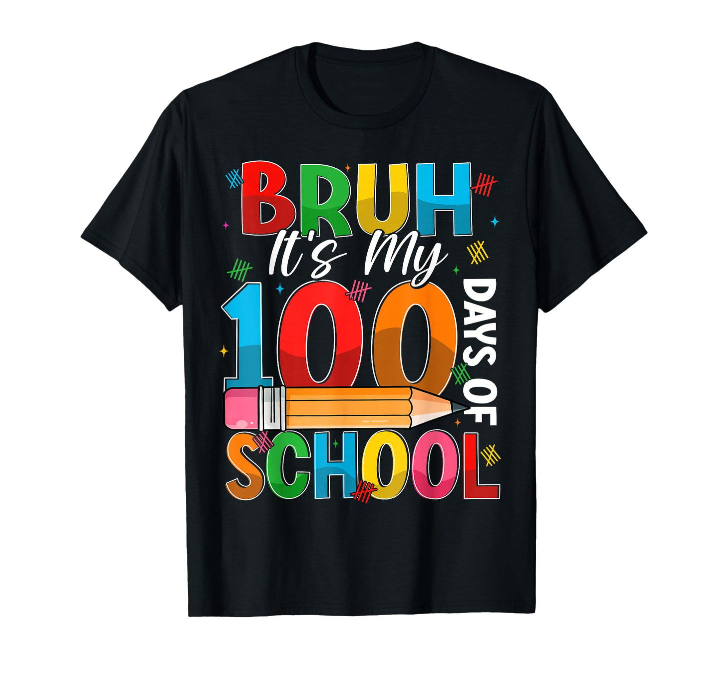 Bruh Its My 100 Days of School 100th Day of School Kids Boys T-Shirt