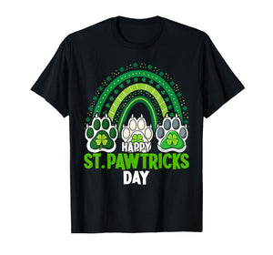 Happy Pawtricks, St Patrick's Day Cat and Dog T-Shirt