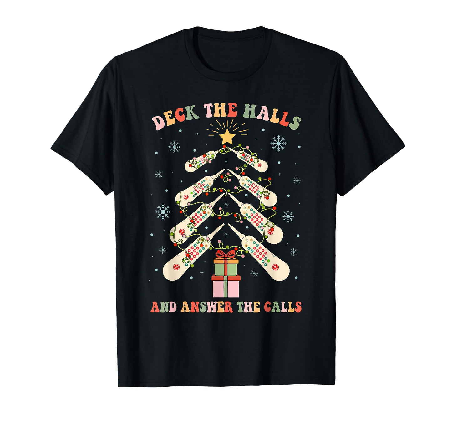 Funny CNA Nurse Christmas Medical Xmas Trees Nursing Nurses T-Shirt