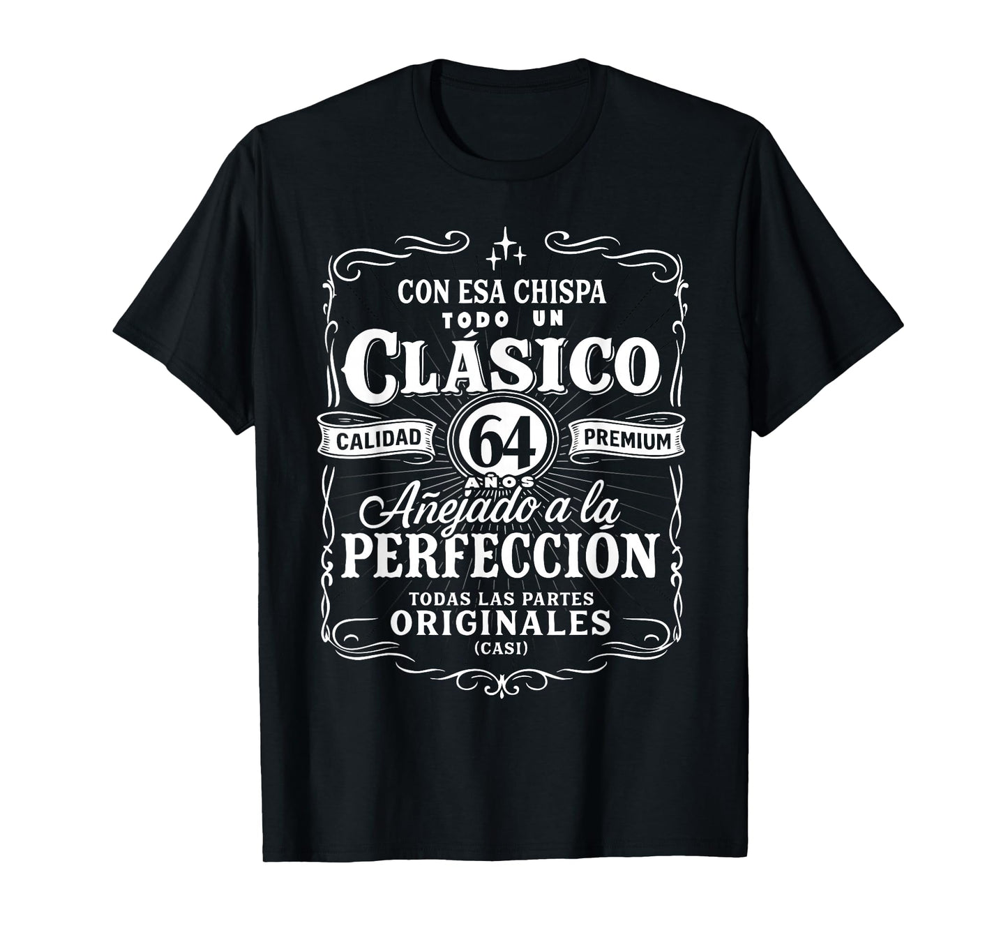 Vintage 64th Birthday Men Funny Cumpleaños 64 Spanish Gag T-Shirt