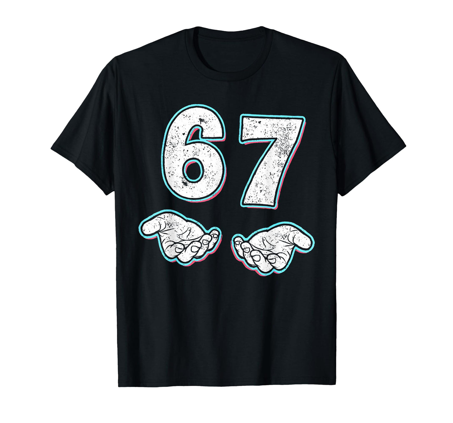 Number 67 Matching Six Seven 6 7 Meme 6-7 Halloween Costume T-Shirt