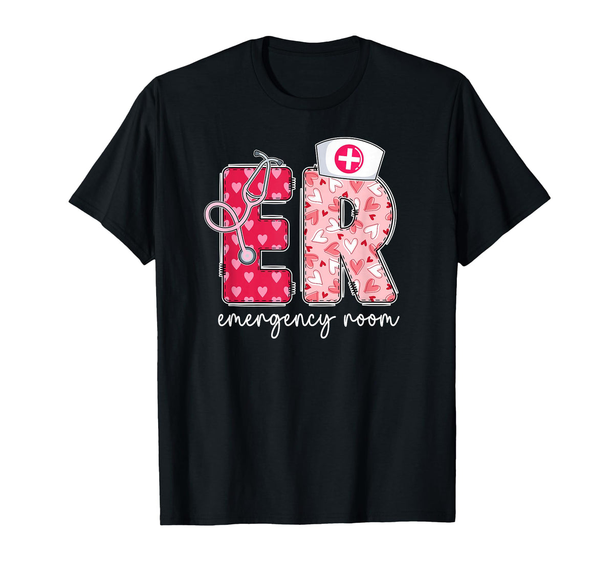 ER Nurse Valentine Emergency Room Nurse Valentines Day T-Shirt